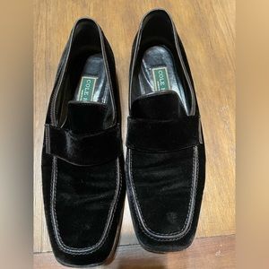 Cole Haan Womens Velvet Slide On Loafers Black Size 9.5 B
